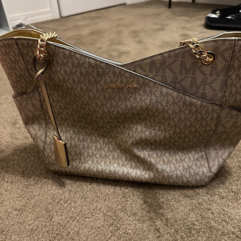 Metallic Gold Michael Kors tote